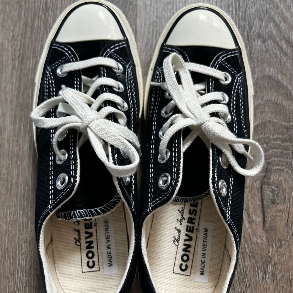 Converse Black 70 Chuck Low Top Canvas Sneakers